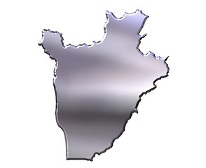 Image showing Burundi 3D Silver Map