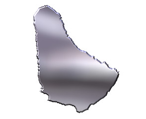 Image showing Barbados 3D Silver Map