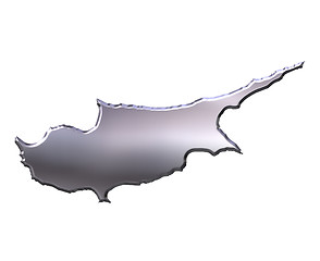 Image showing Cyprus 3D Silver Map