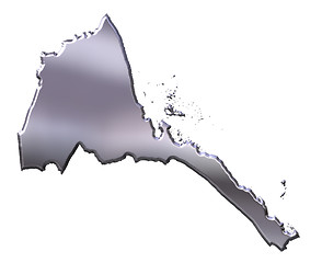 Image showing Eritrea 3D Silver Map
