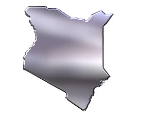 Image showing Kenya 3D Silver Map