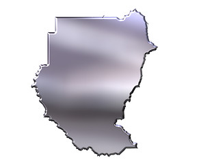 Image showing Sudan 3D Silver Map