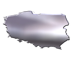 Image showing Poland 3D Silver Map
