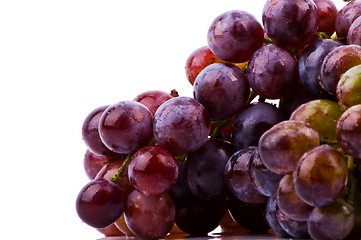 Image showing Grapes on white background closeup