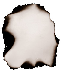 Image showing old burnt paper