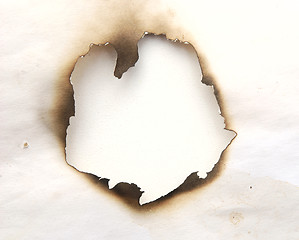 Image showing burnt hole