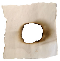 Image showing burnt hole