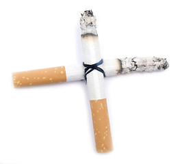 Image showing cigarette cross