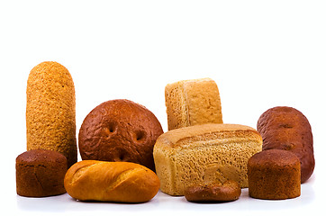 Image showing Bread isolated on white background