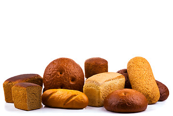 Image showing Bread on white background
