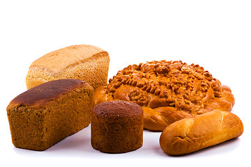 Image showing Bread on white background