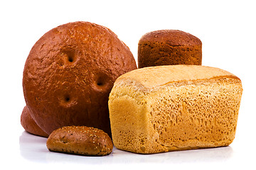 Image showing Bread on white background