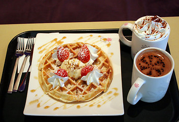 Image showing Breakfast is served