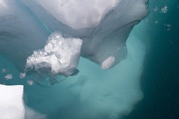 Image showing Iceberg below water surface