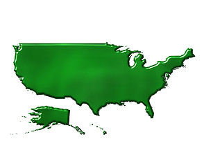 Image showing 3D USA Ecological Map