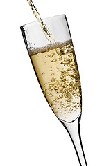 Image showing Champagne being poured