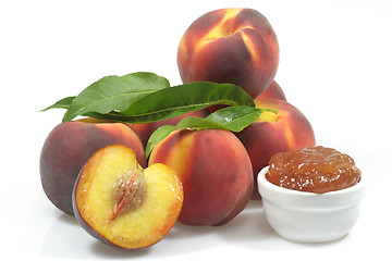 Image showing Peach jam