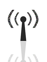 Image showing Wireless Hot Spot sign