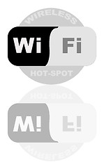 Image showing Wireless Hot Spot sign