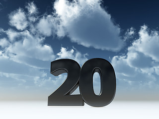 Image showing twenty