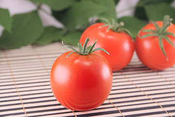Image showing Three tomatoes