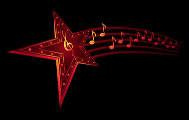 Image showing Music star