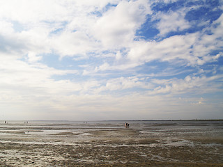 Image showing low tide tideland