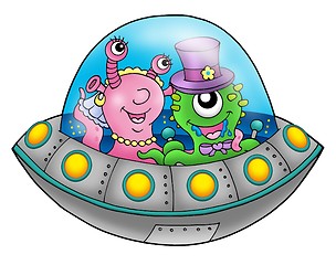 Image showing UFO wedding couple