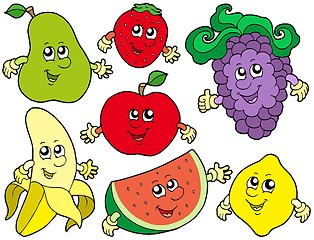 Image showing Cartoon fruits collection 2