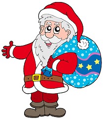 Image showing Santa Claus with more gifts