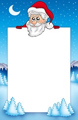 Image showing Frame with lurking Santa Claus 1