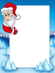 Image showing Frame with lurking Santa Claus 2