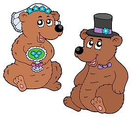 Image showing Bear wedding