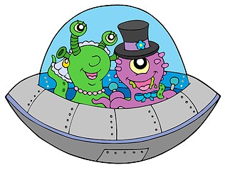 Image showing UFO wedding