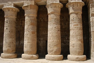 Image showing Egyptian pillars