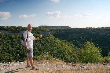 Image showing Hiking