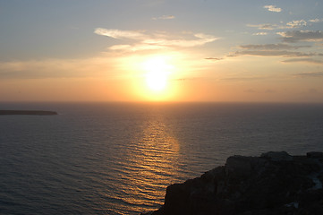 Image showing Sunset in Oia