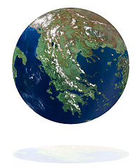 Image showing Greece on the Earth planet