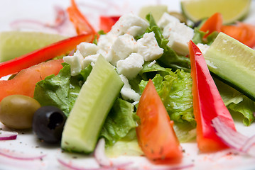 Image showing Close-up of Appetizing salad