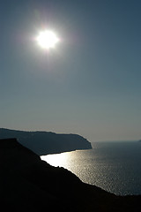 Image showing Late sun in Santorini
