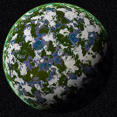 Image showing Green  planet