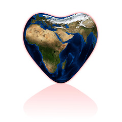 Image showing Love earth