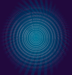 Image showing Abstract binary background