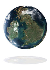 Image showing Great Britain on the Earth