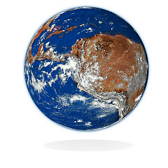 Image showing 3d  planet on white