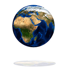 Image showing Africa on the Earth planet