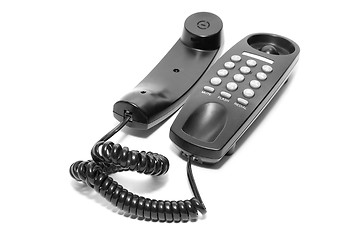 Image showing black office phone