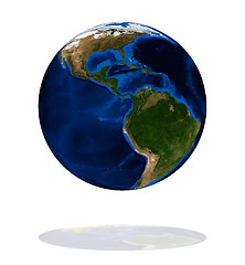 Image showing America on the Earth planet