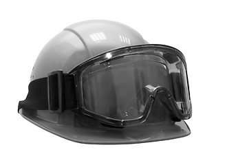 Image showing Build helmet with goggles on