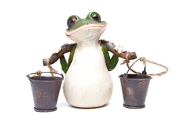 Image showing frog with buckets 